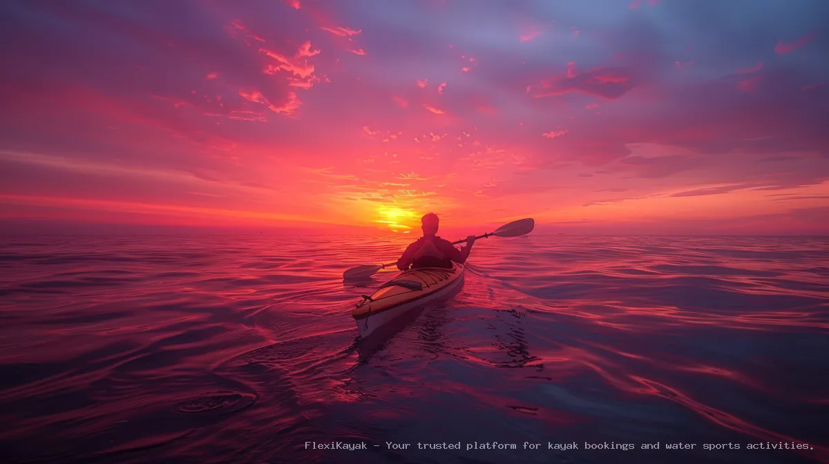 Sunset kayaking